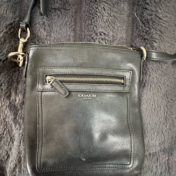 Coach Handbags - Coach Legacy Swingpack Crossbody in Black with Silver Hardware